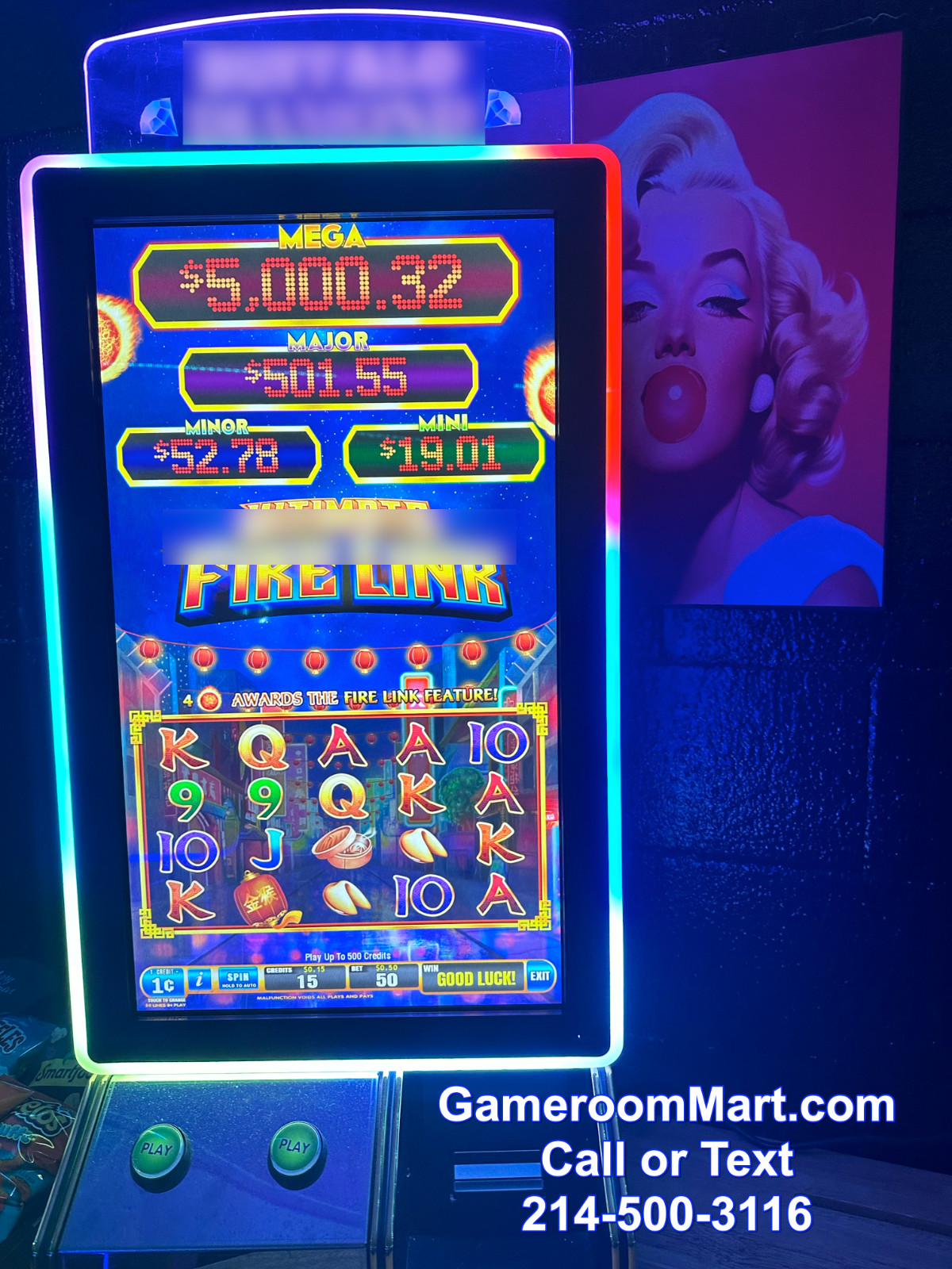 **BRAND NEW** ULTIMATE FIRE LINK – 8 in 1- TABLE TOP GAME MACHINE 27-INCH**
