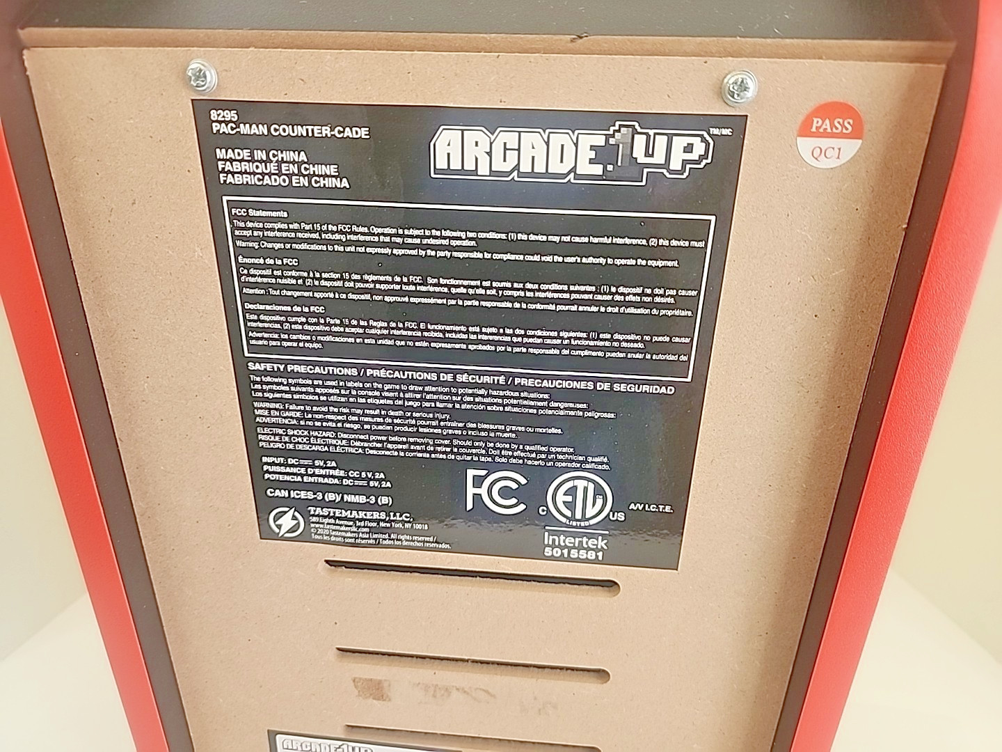Arcade1up Pac-Man Galaga Countercade 8295 Tabletop Arcade Machine + Original Box