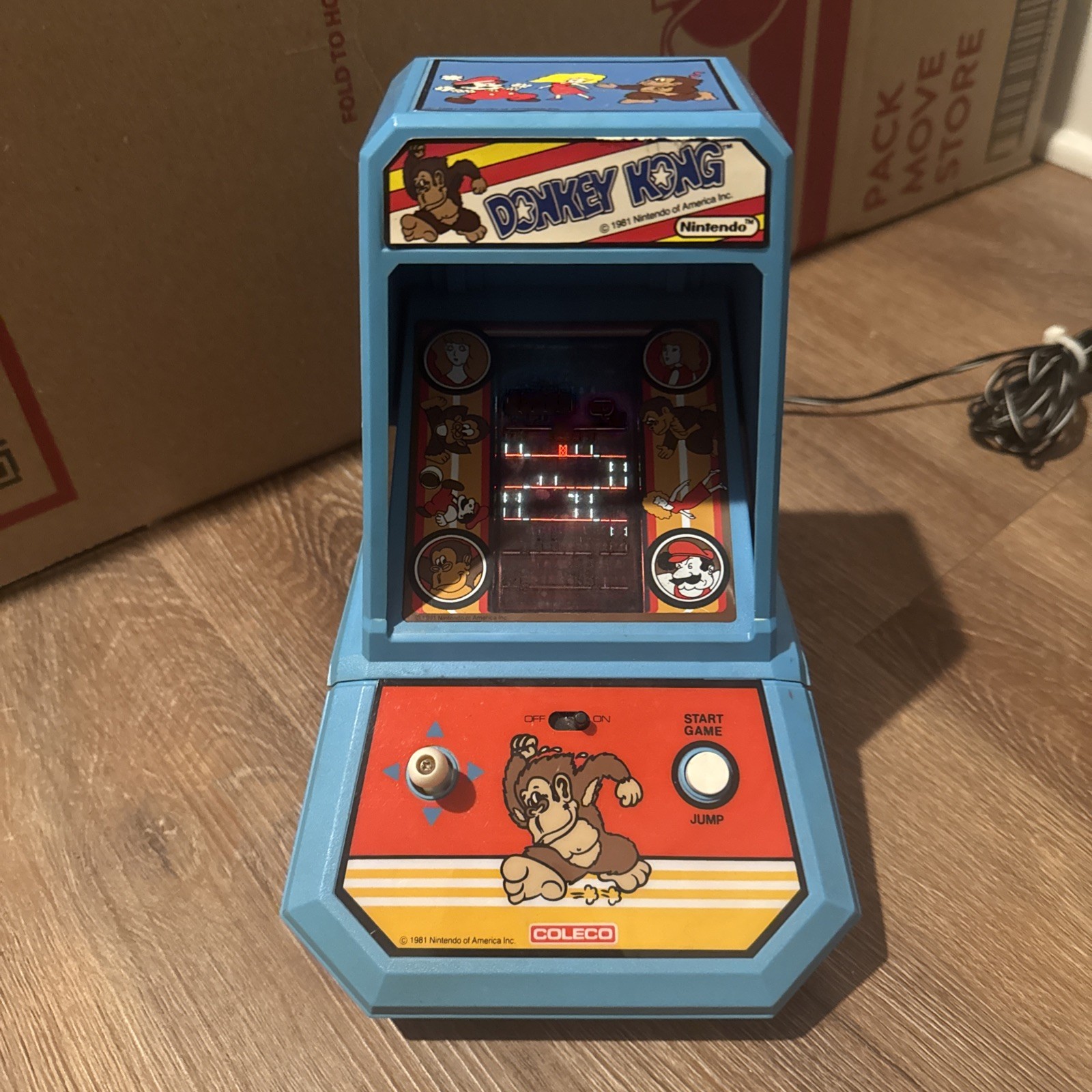 Donkey Kong Coleco Tabletop Mini Arcade Game Nintendo 1981, Works! Vintage