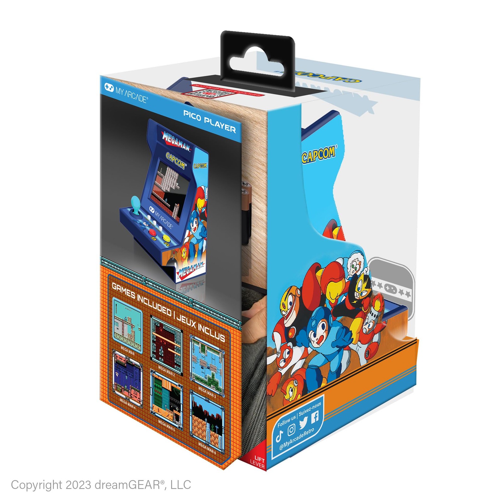 My Arcade Mega Man Pico Player Portable Retro Arcade (6 Games in 1)