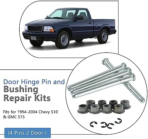 Door Hinge Pin and Bushing Kits Fit for Chevy S10 | for 1994-2004 Chevy S10, GMC