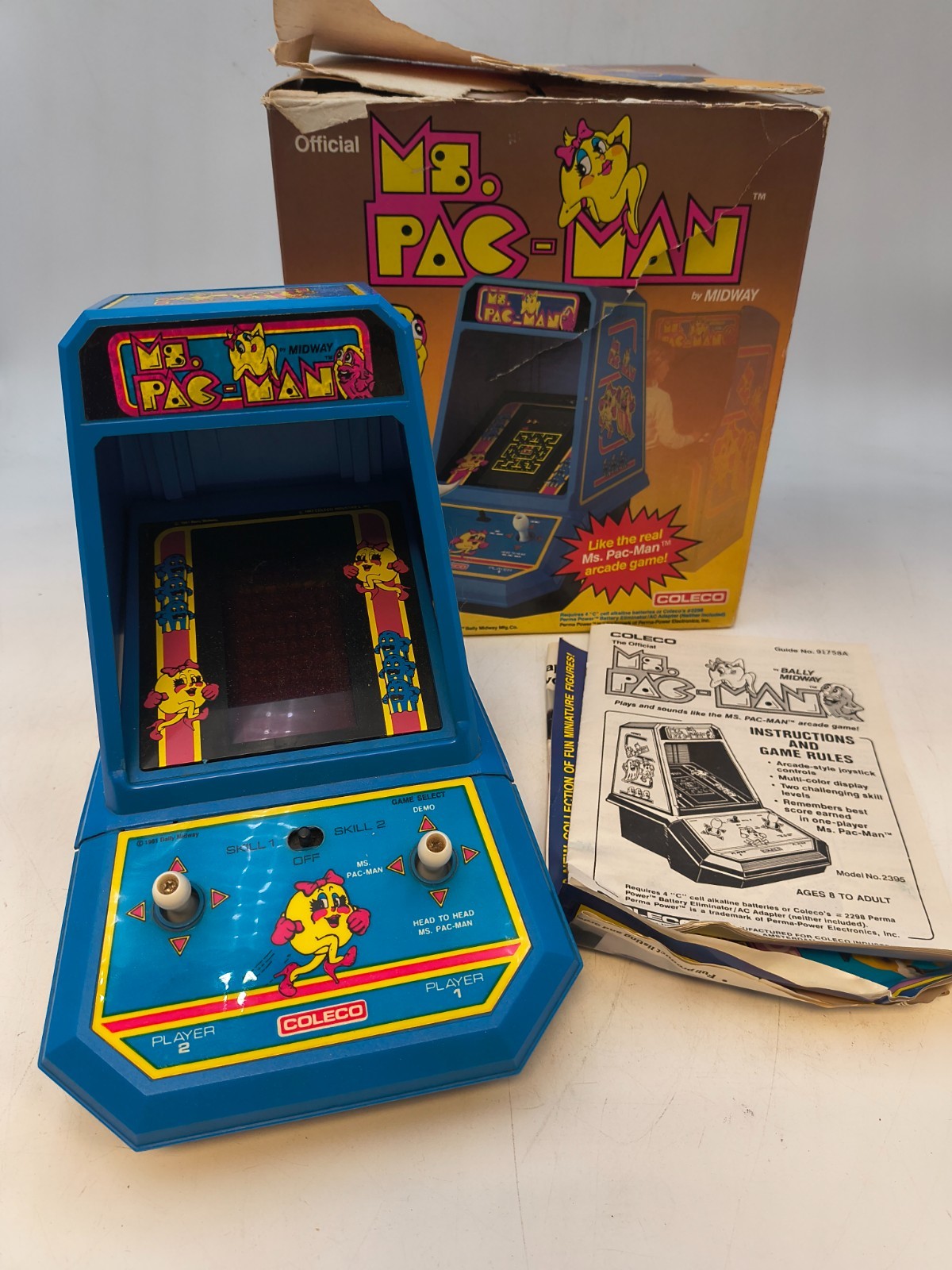 Ms. Pac-Man Tabletop Arcade Game – Bally Midway Mfg.