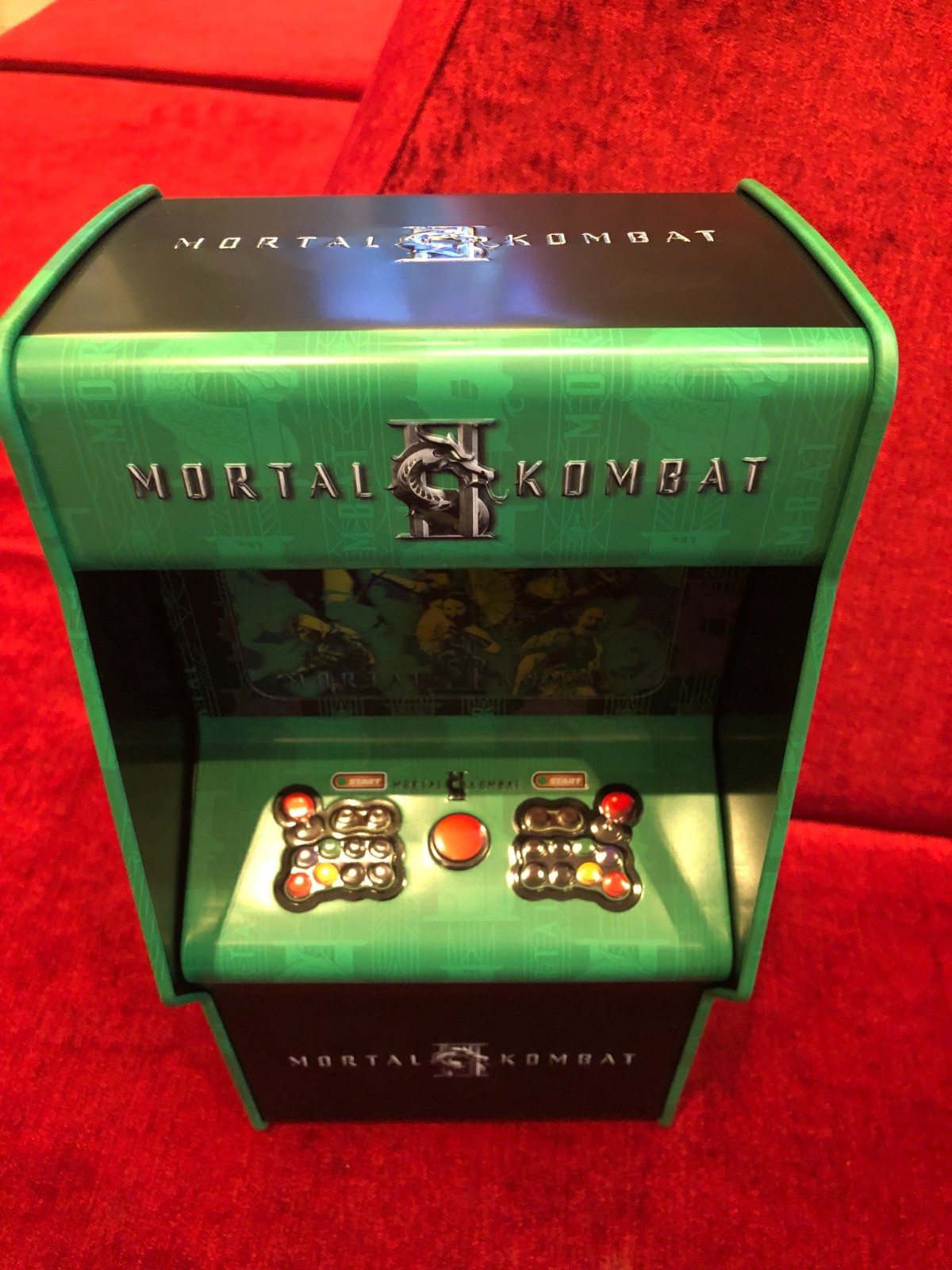 SF Mortal Kombat II Mini Arcade 33cm Retro Cabinet Collectible Licensed