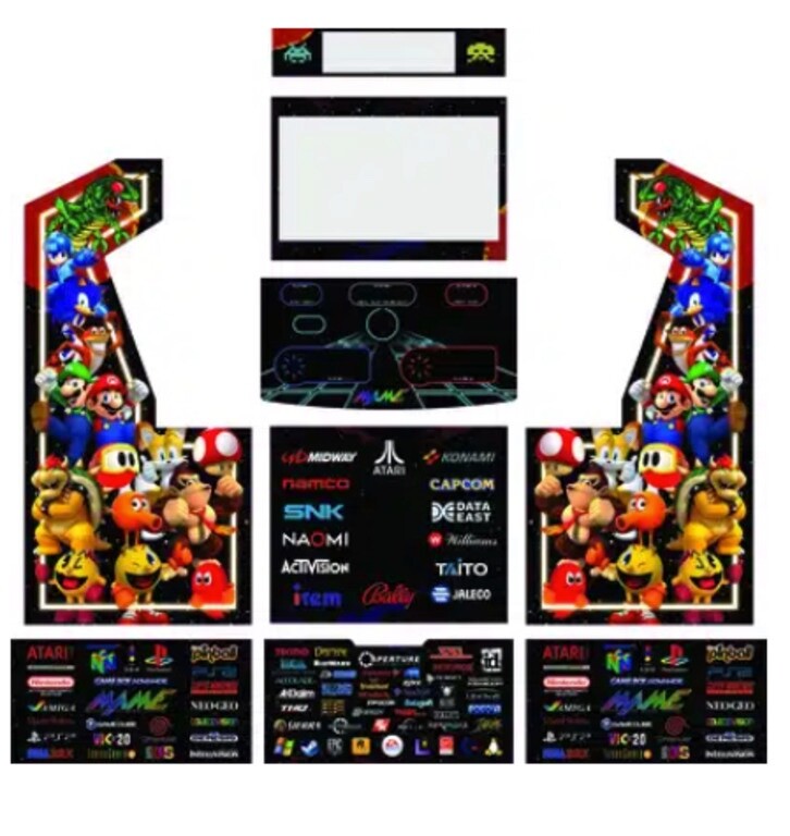 Custom Arcade Game: 500 in 1 | Full Sized 50″ LCD | Suzo Happ Controls | NEW!