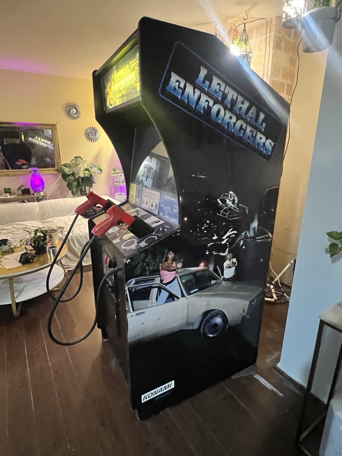 VINTAGE ARCADE GAME – 1992 KONAMI LETHAL ENFORCERS – WORKING – *RARE*