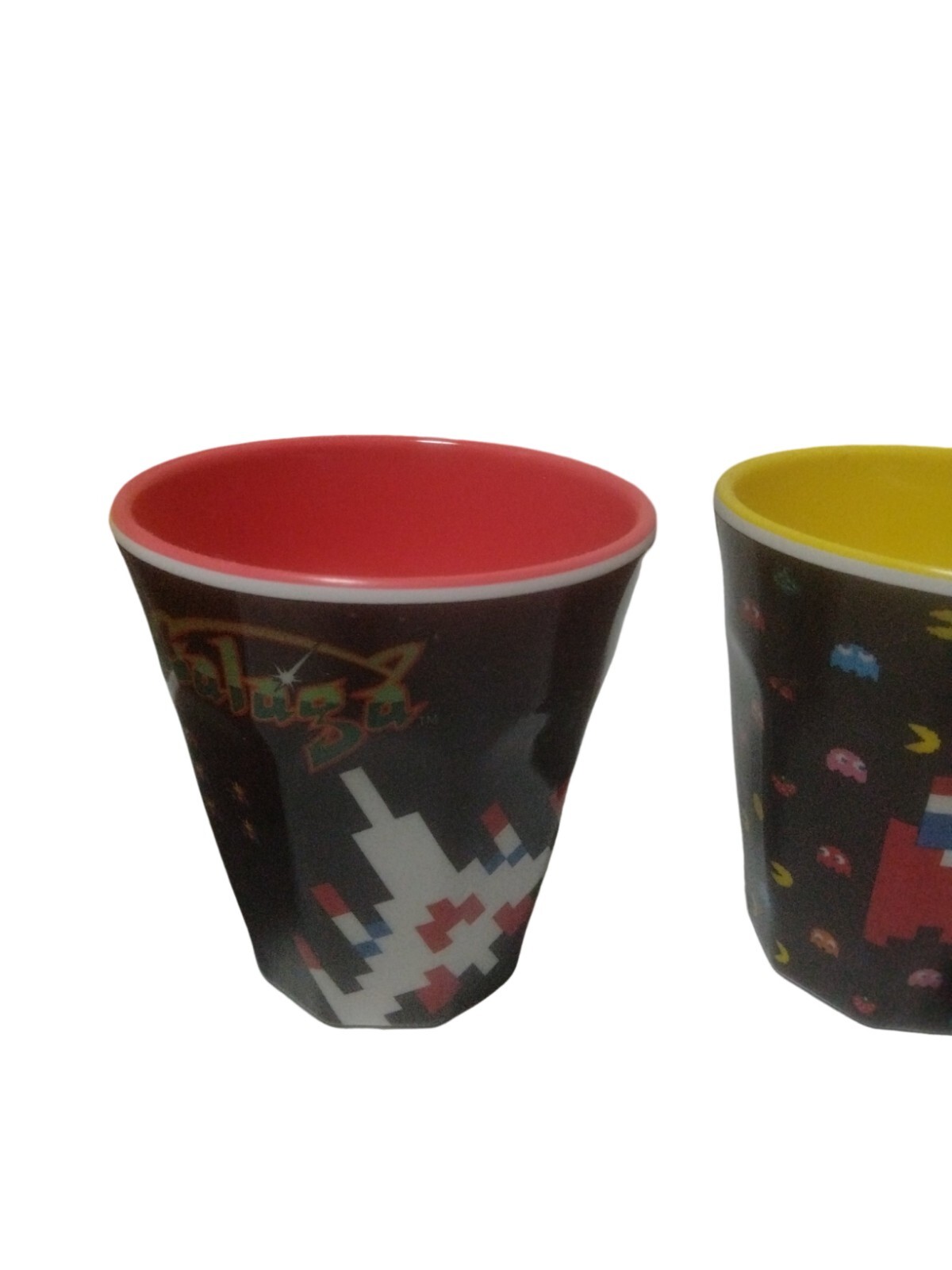 Bandai Pack Man xevious 5 set melamine cup 80s arcade game　game center japan