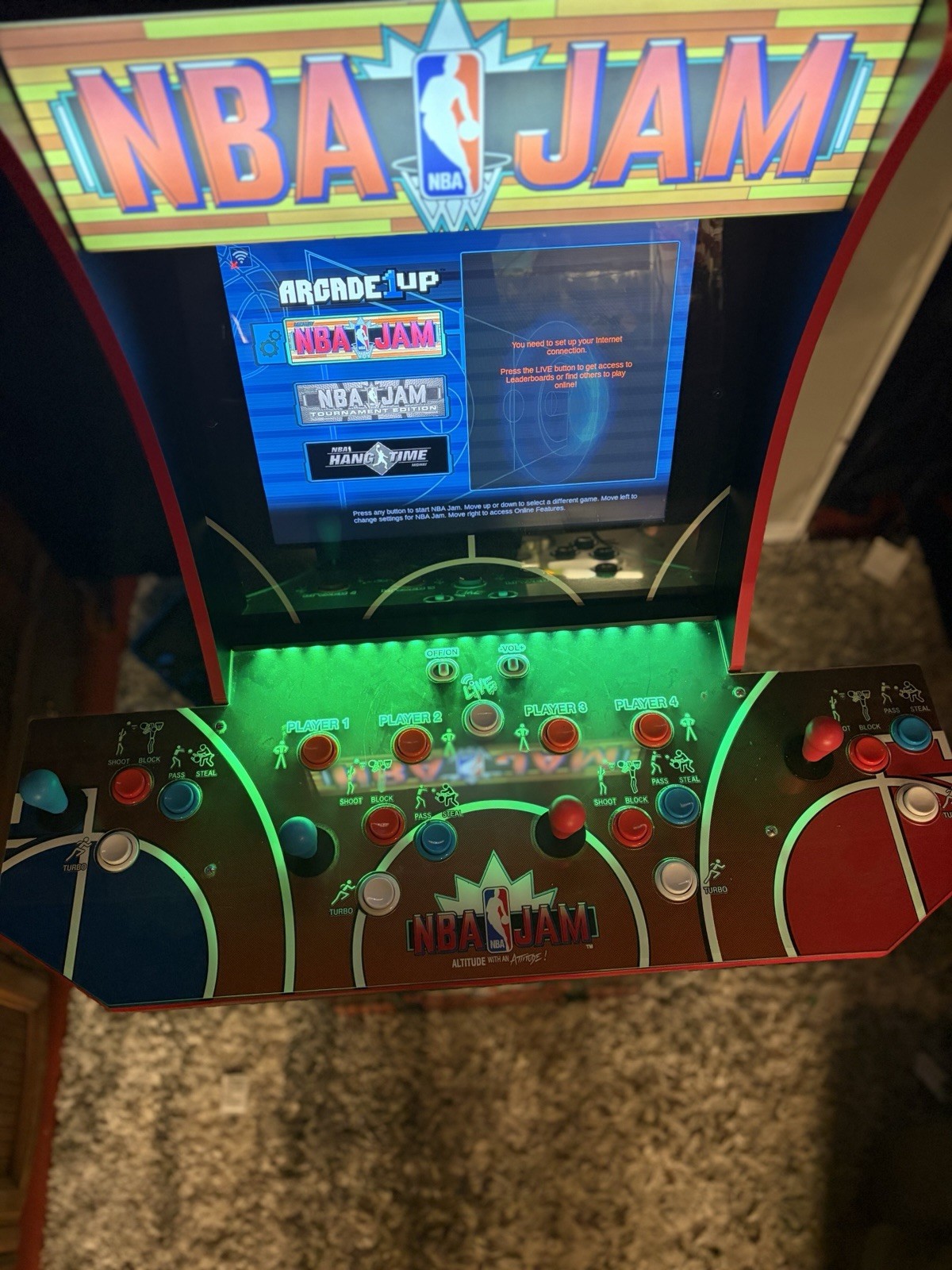 Arcade 1up NBA Jam player With Riser