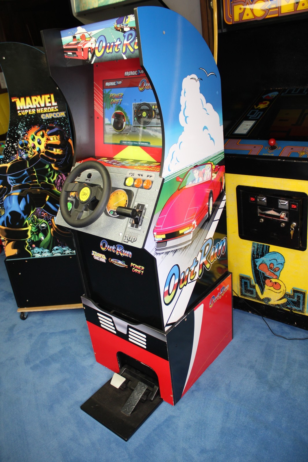 Arcade1UP Outrun Driver Arcade ,OutRunners, Rad Rally Power Drift – WORKING