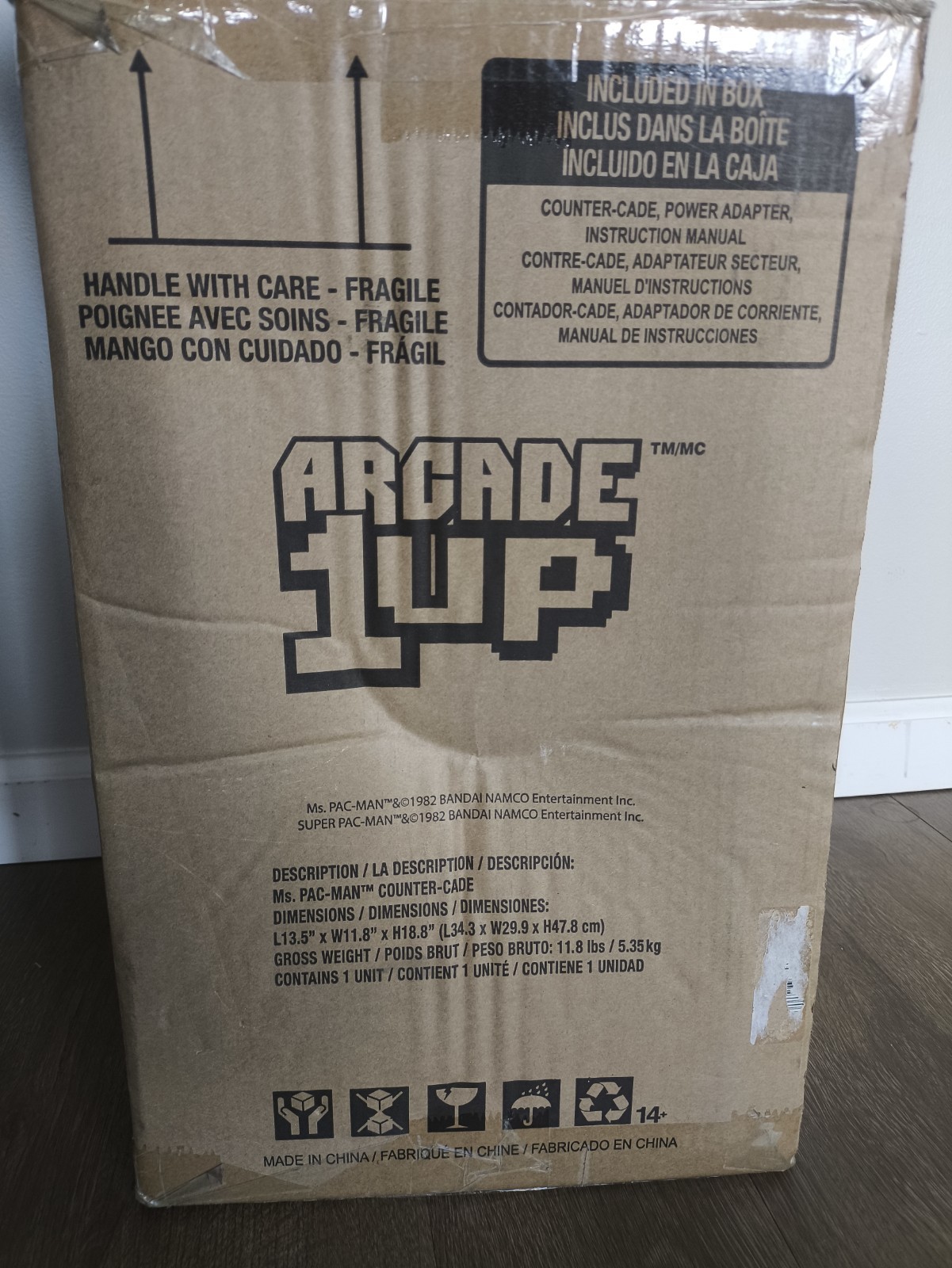 Arcade1Up Ms. Pac-Man Counter-Cade Mini Tabletop Arcade Machine Repro 2020