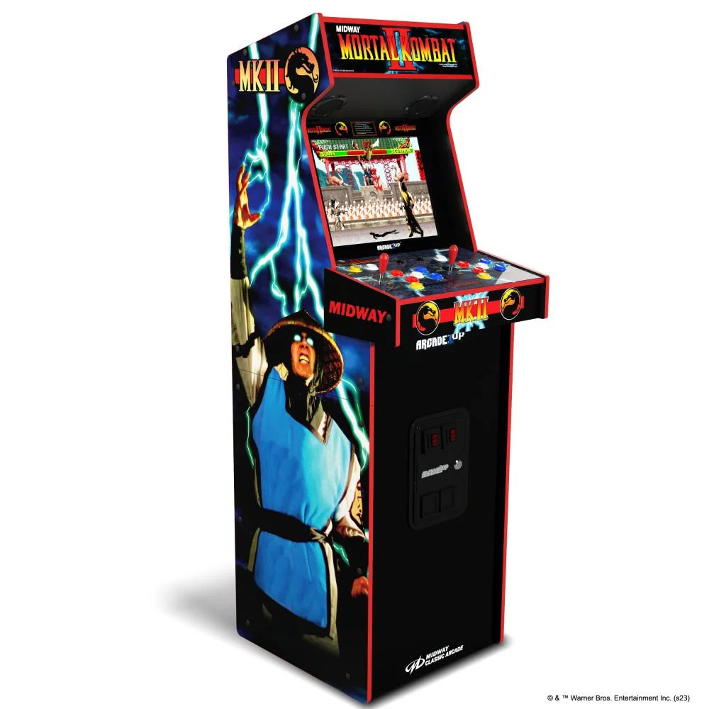 Deluxe Arcade Cabinet Mortal Kombat II, 14 Classic Games, Including 4 Differe…