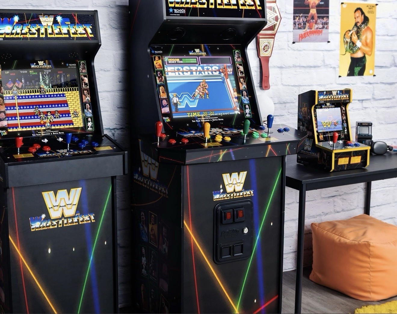 4 Player WWE Wrestlemania Supreme Series Premium Arcade Cabinet 5 Games Included