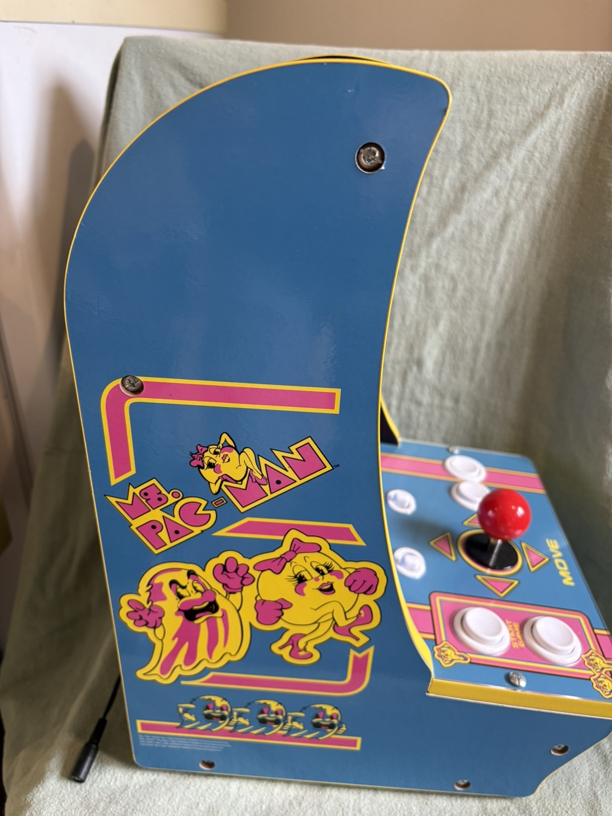 Arcade 1up 8261 Ms Pac-Man Tabletop Arcade GameSystem 16″ TESTED WORKS Excellent
