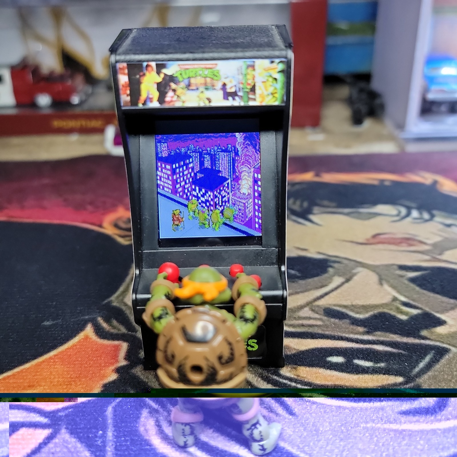 Teenage Mutant Ninja Turtles TMNT Tiny Arcade W/Mega Construx Tmnt Figure Read