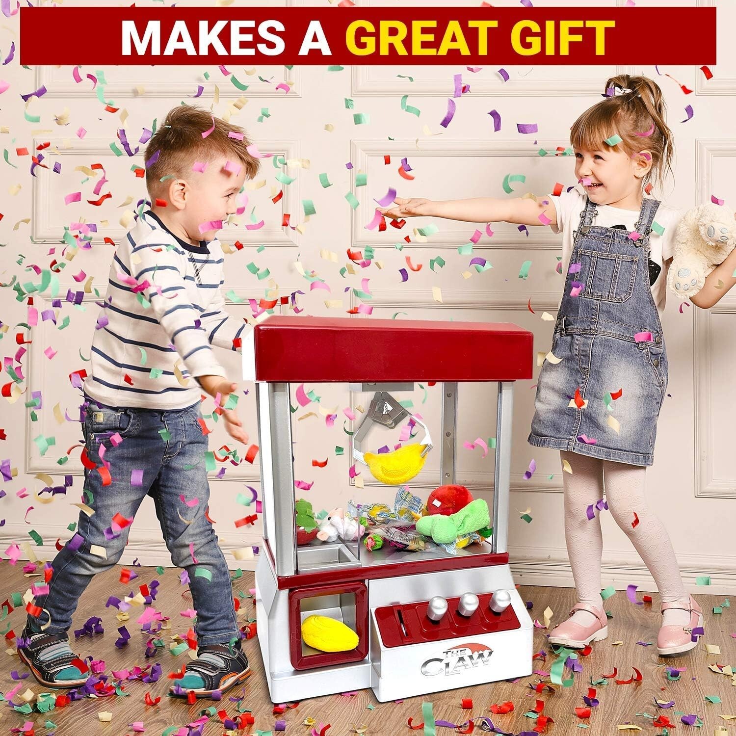 Etna Arcade Claw Machine – Endless Fun, Music, Perfect for Parties – 8×7.7×4