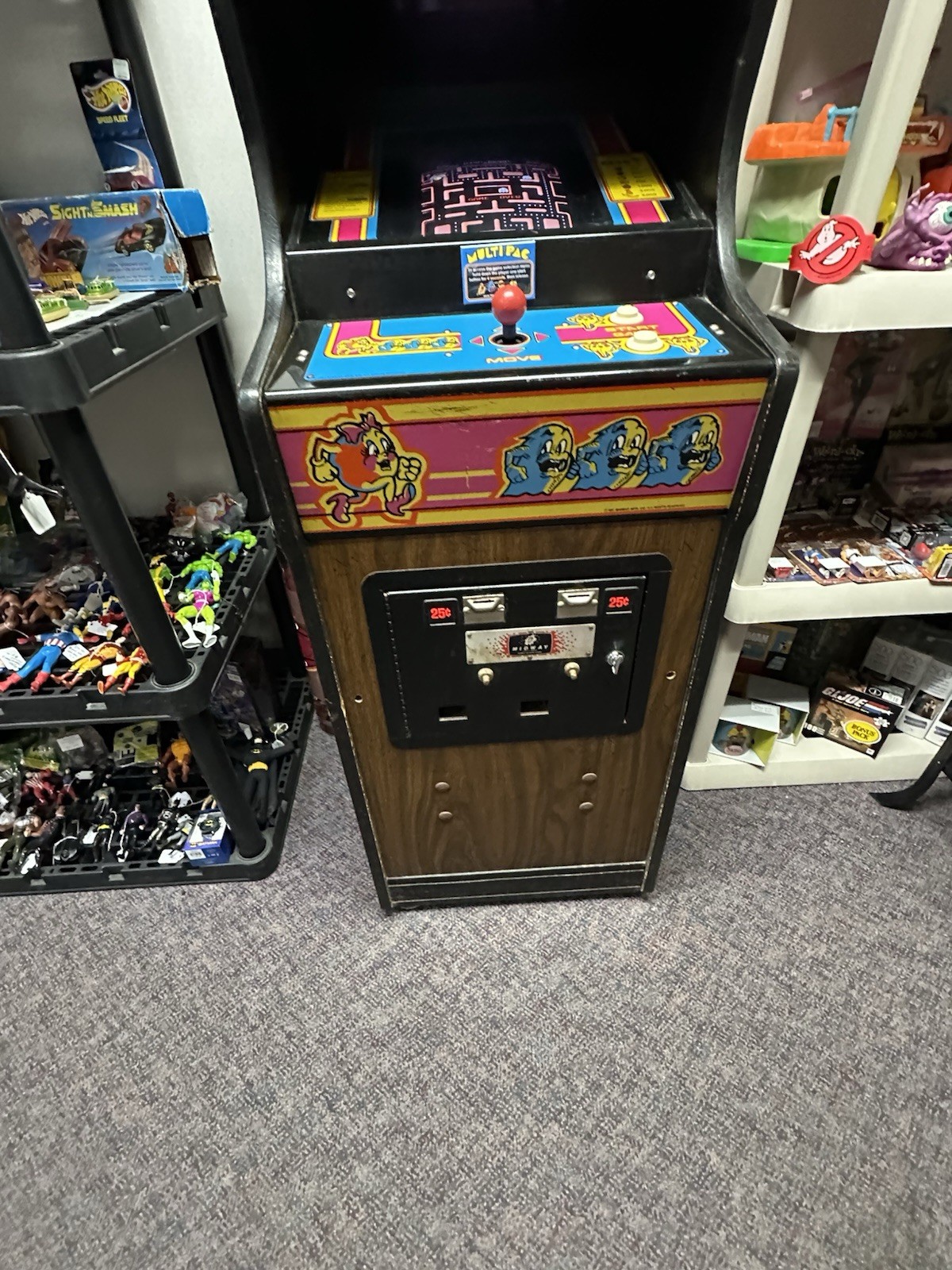 1981 Ms. Pac-Man Cabaret Cabinet Arcade Machine 100% Refurbished Multi-Pac Kit!