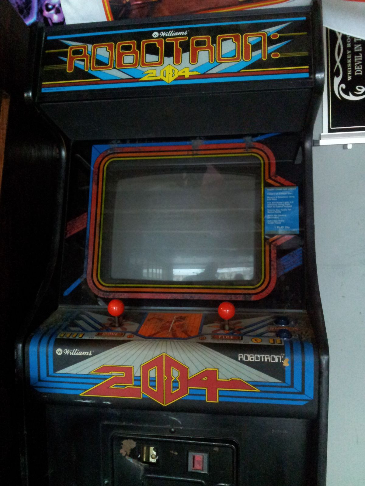 ROBOTRON Partially Restored, Original Video Arcade Game with Warranty & Support