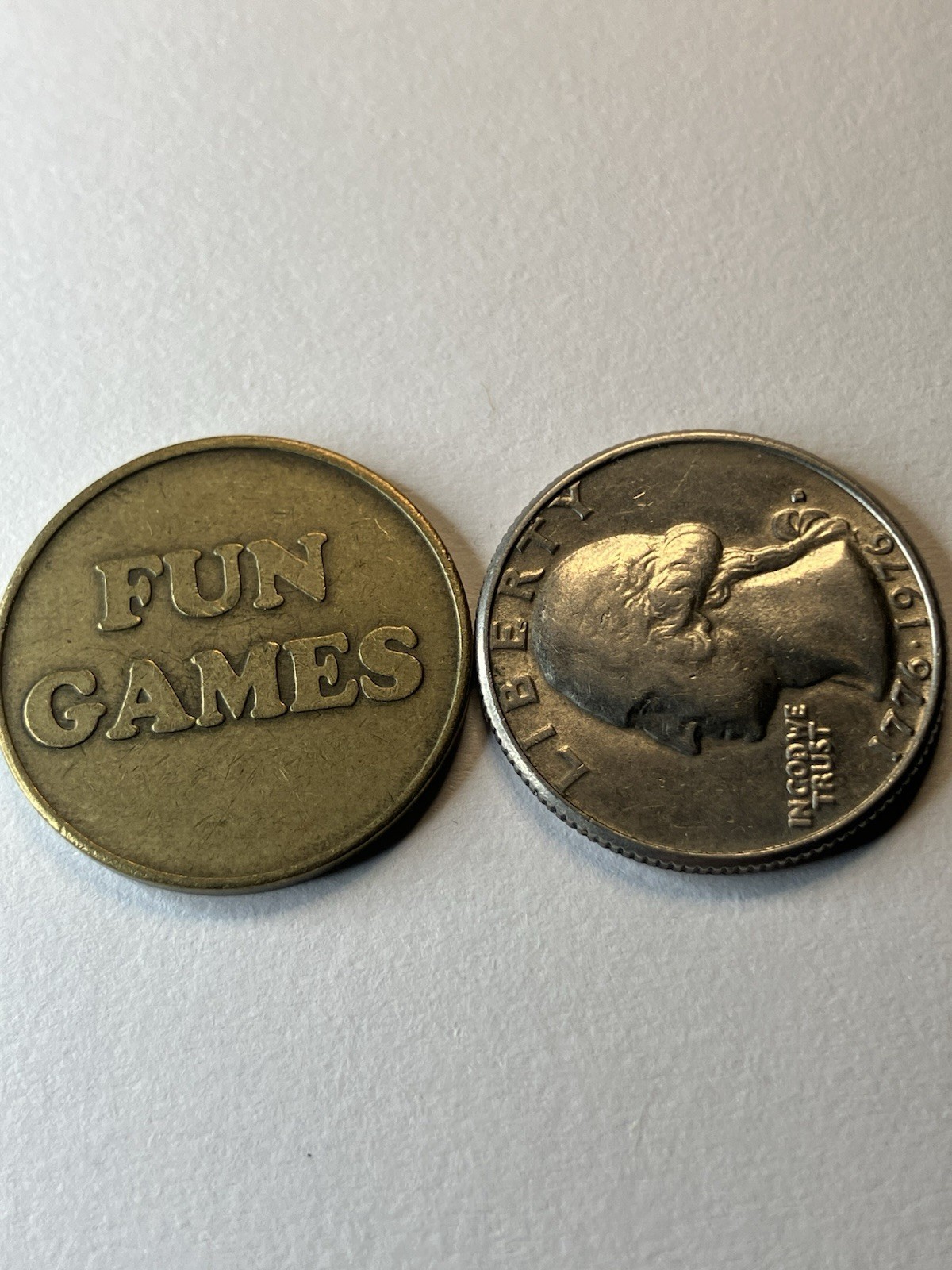 Rare 1980s Fun Games Vintage Arcade Token #ub1