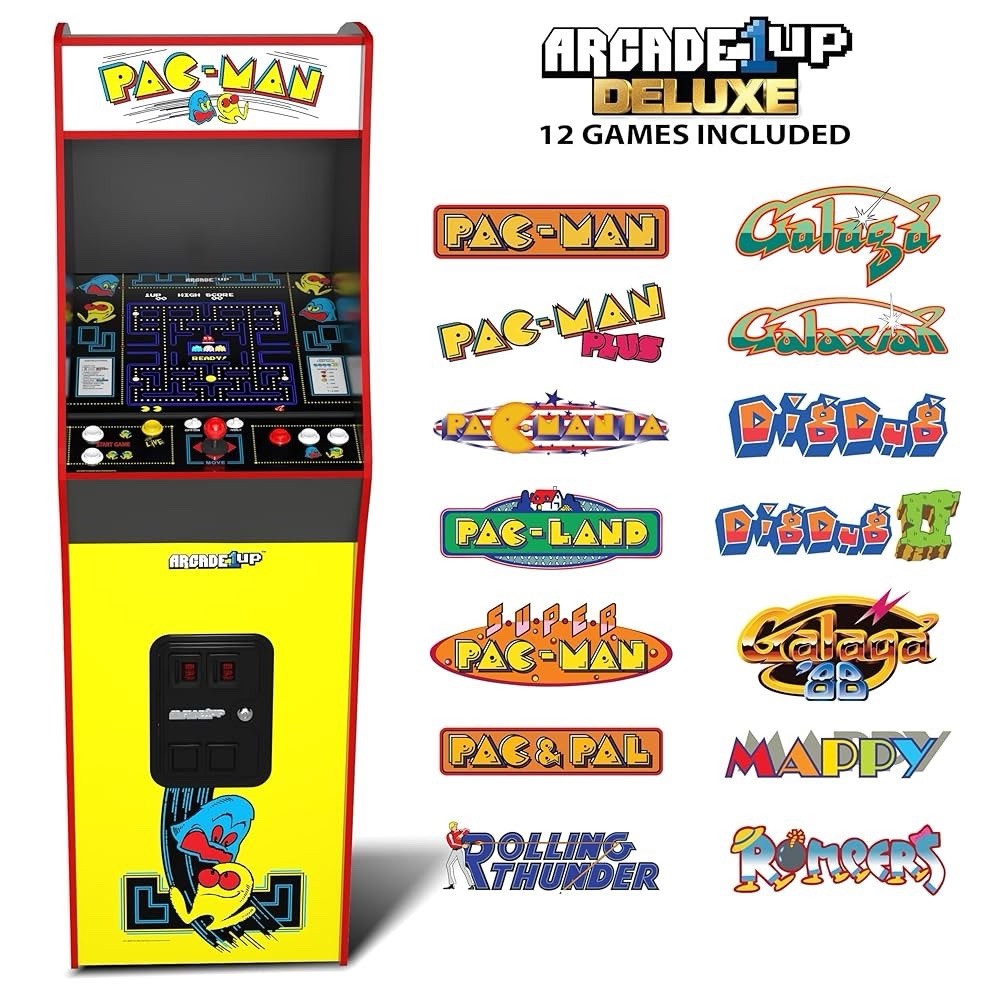 Arcade1Up Pacman Legacy Deluxe Arcade Machine