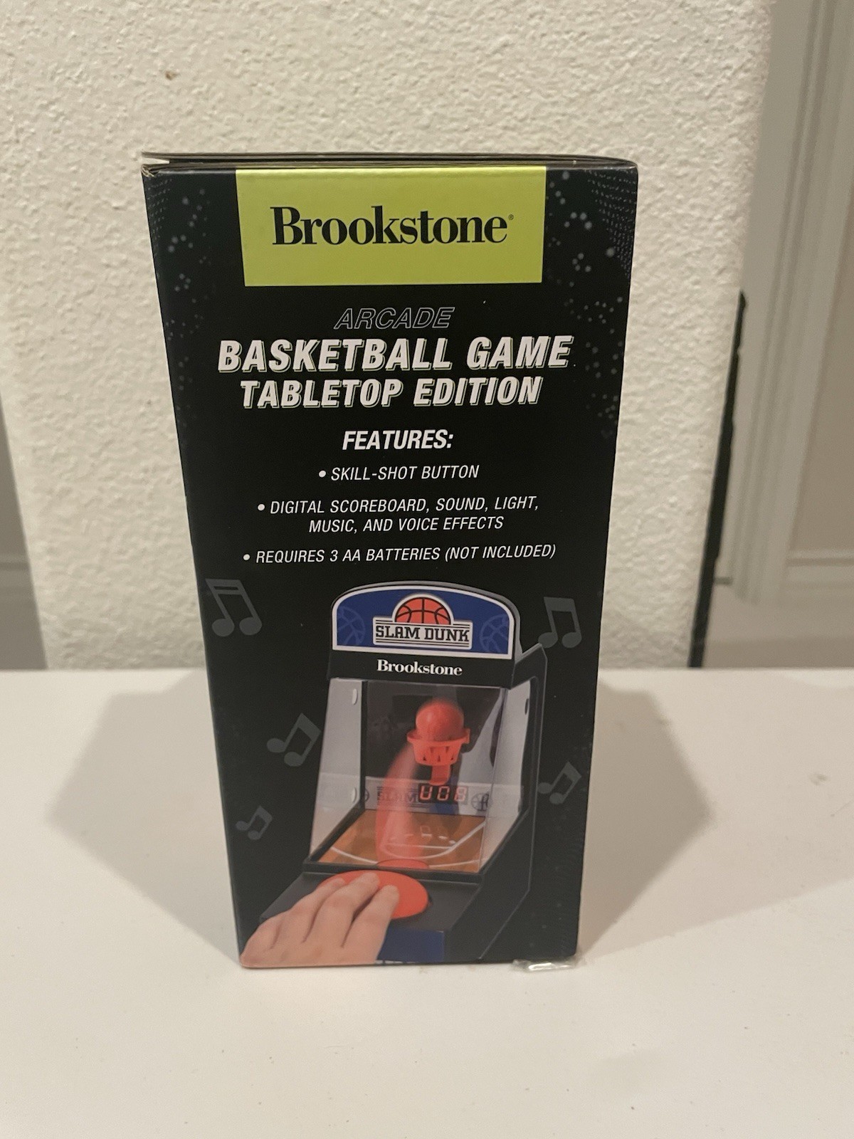 Brookstone Slam Dunk Basketball Game Tabletop Edition Digital Scoreboard New