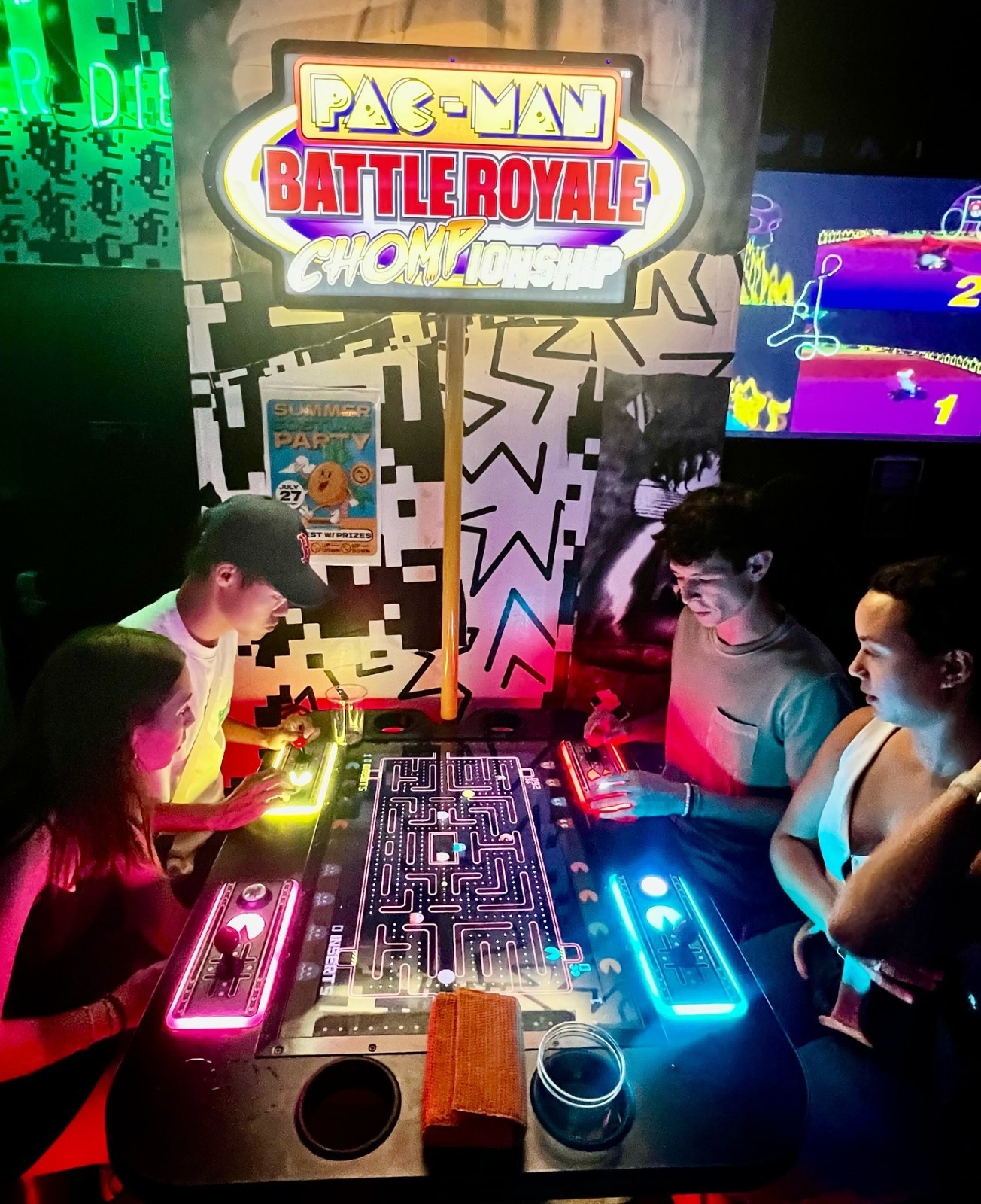 Pac-Man Battle Royale Championship Arcade Game by Namco – 4 Player Competitive