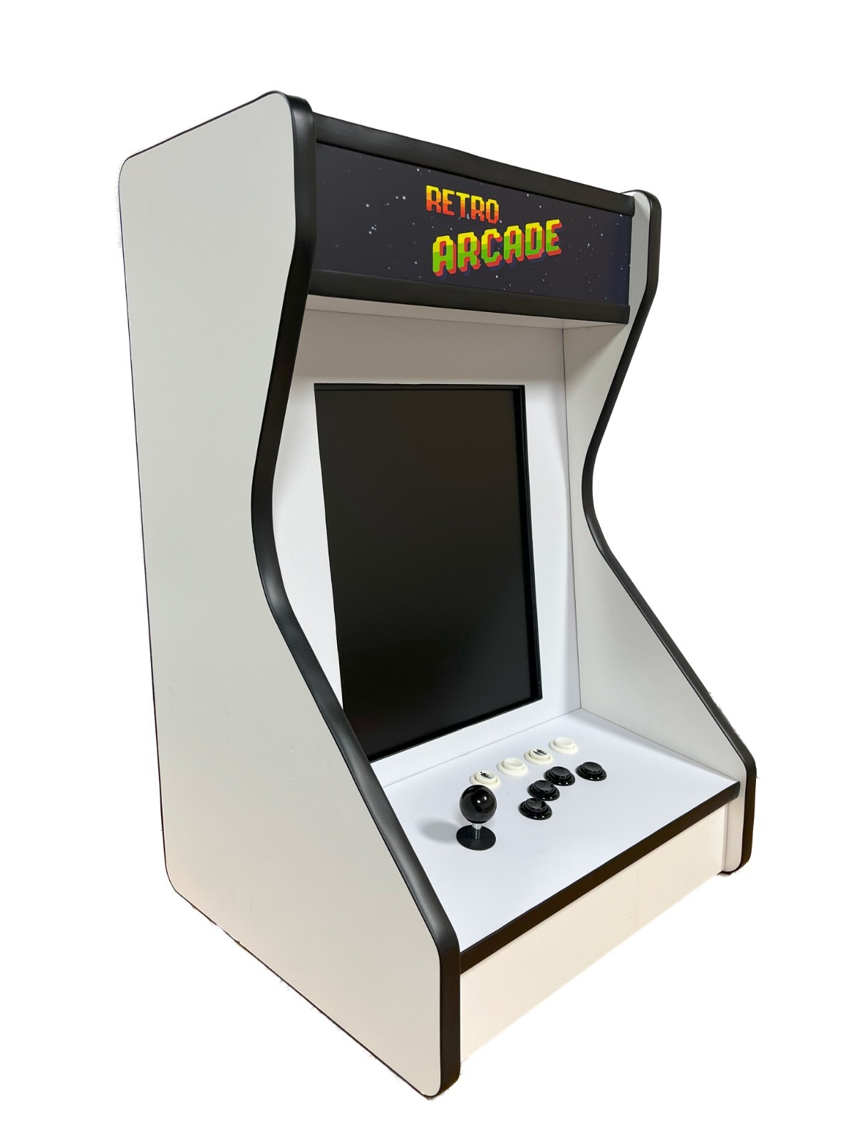 White Bar Top / Table top Vertical Arcade For Your Home! With 516 Games!