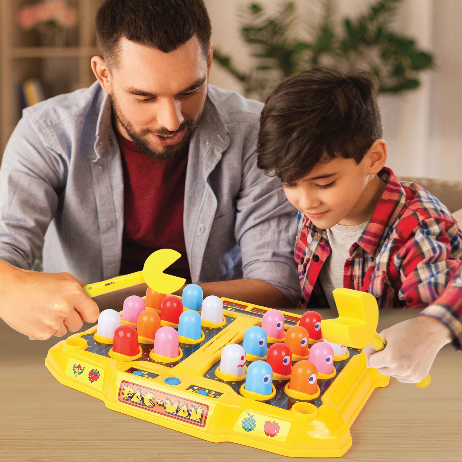 Pac-Man Arcade Smash-A-Ghost – Premium Series, Lights & Sounds, 4 Game Modes