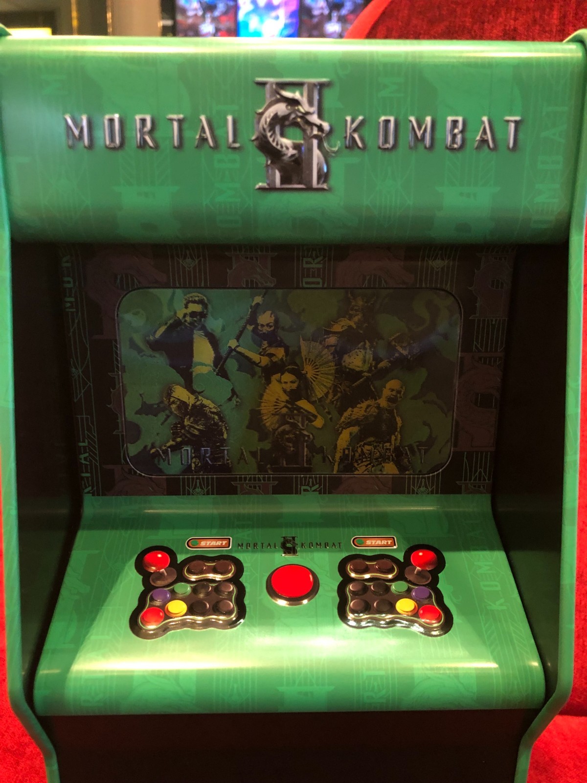 SF Mortal Kombat II Mini Arcade 33cm Retro Cabinet Collectible Licensed
