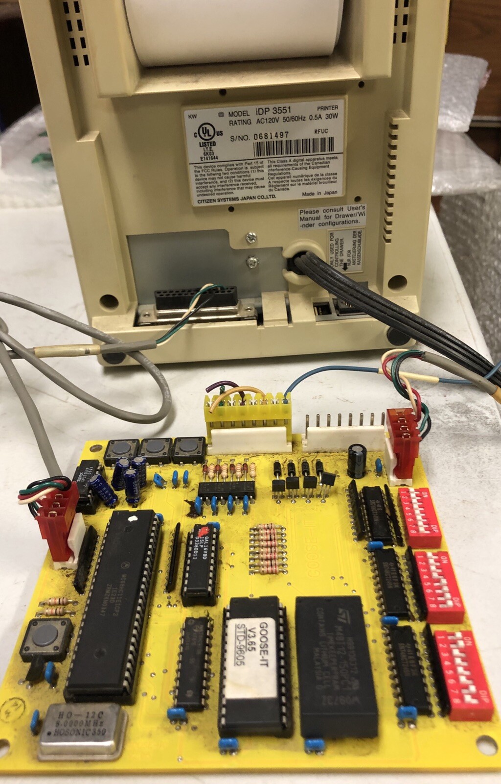 Goose-It Board for wide variety of printers, Cherry Master, POG, Cadillac Jack