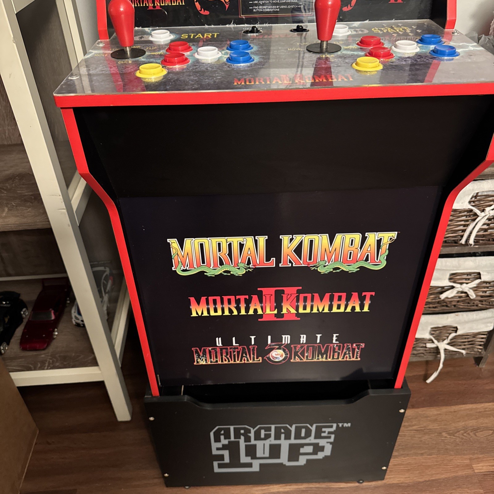 Arcade1Up Mortal Kombat Game Machine with riser
