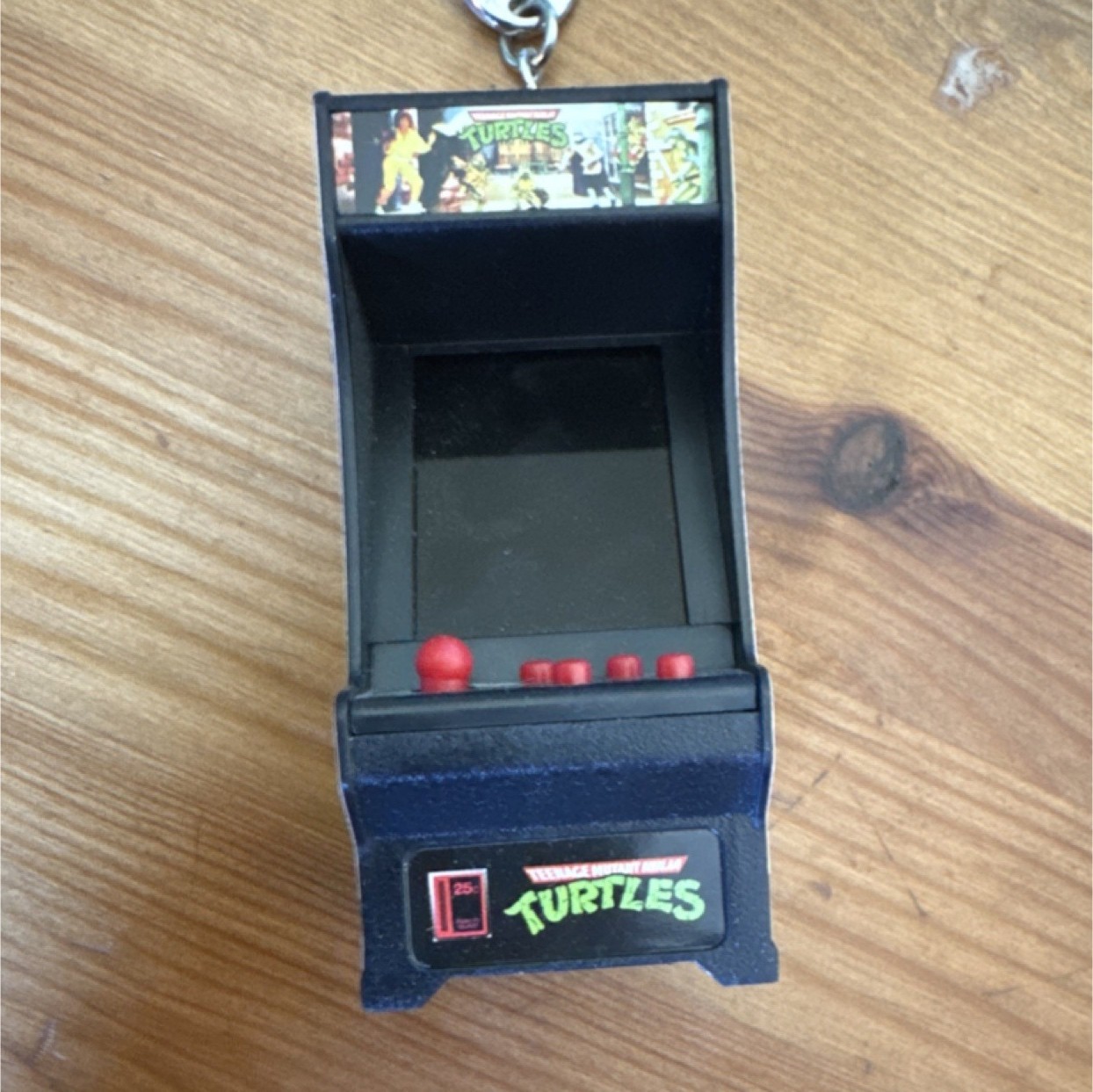 Teenage Mutant Ninja Turtles Miniature Arcade Machine Keychain Collectible