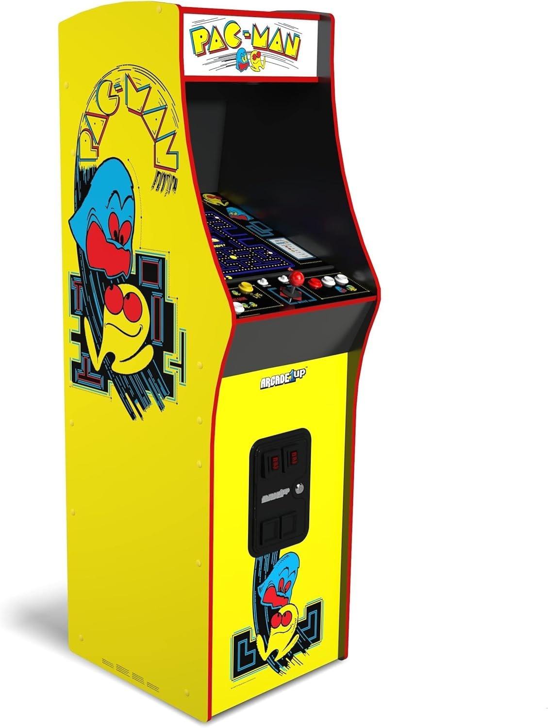 PAC-MAN Deluxe Arcade Machine, Built for Your Home, with 5-Foot-Tall Full-Size S