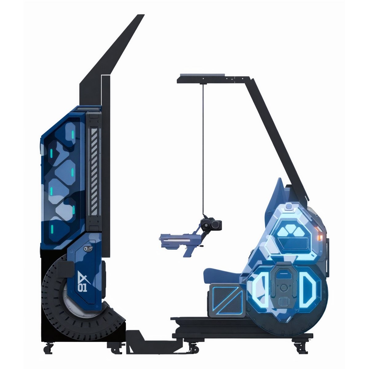Sega Alpha Ops VR Strike Twin Gun Arcade Game