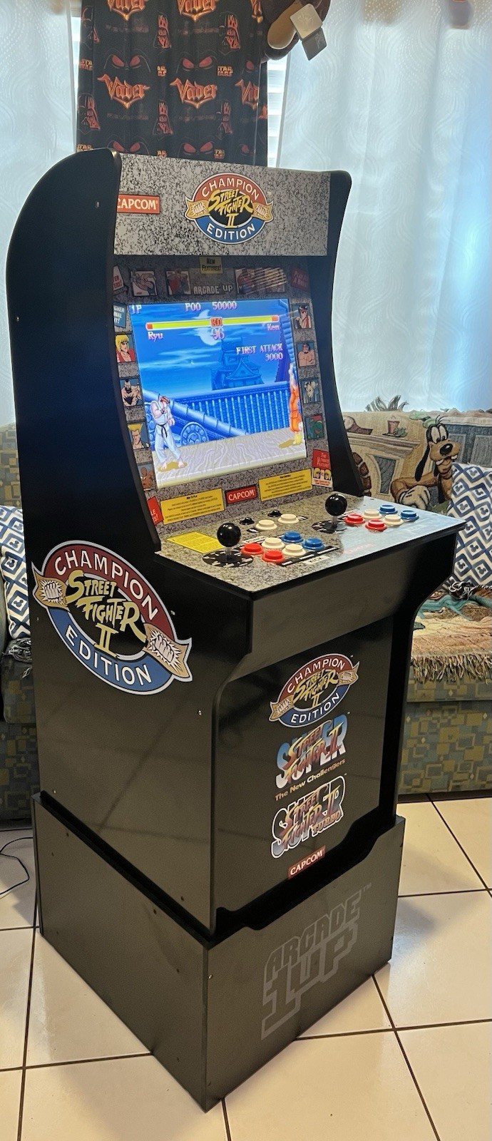 Arcade1Up Street Fighter II Champion Edition Arcade With Riser Working Great