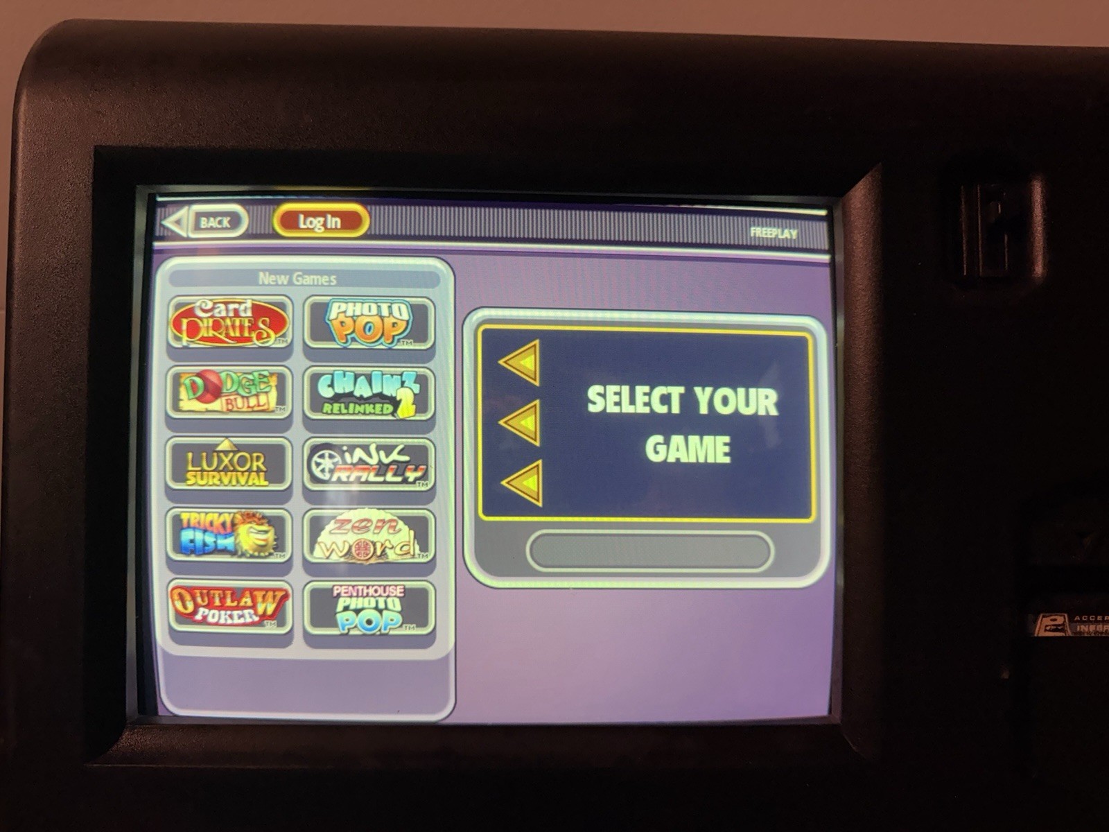 2008 Merit Megatouch Force Radion Bartop Touchscreen Arcade Game
