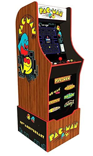 Arcade1Up Pacman 40th Anniversary Edition Gaming Cabinet Machine with Riser