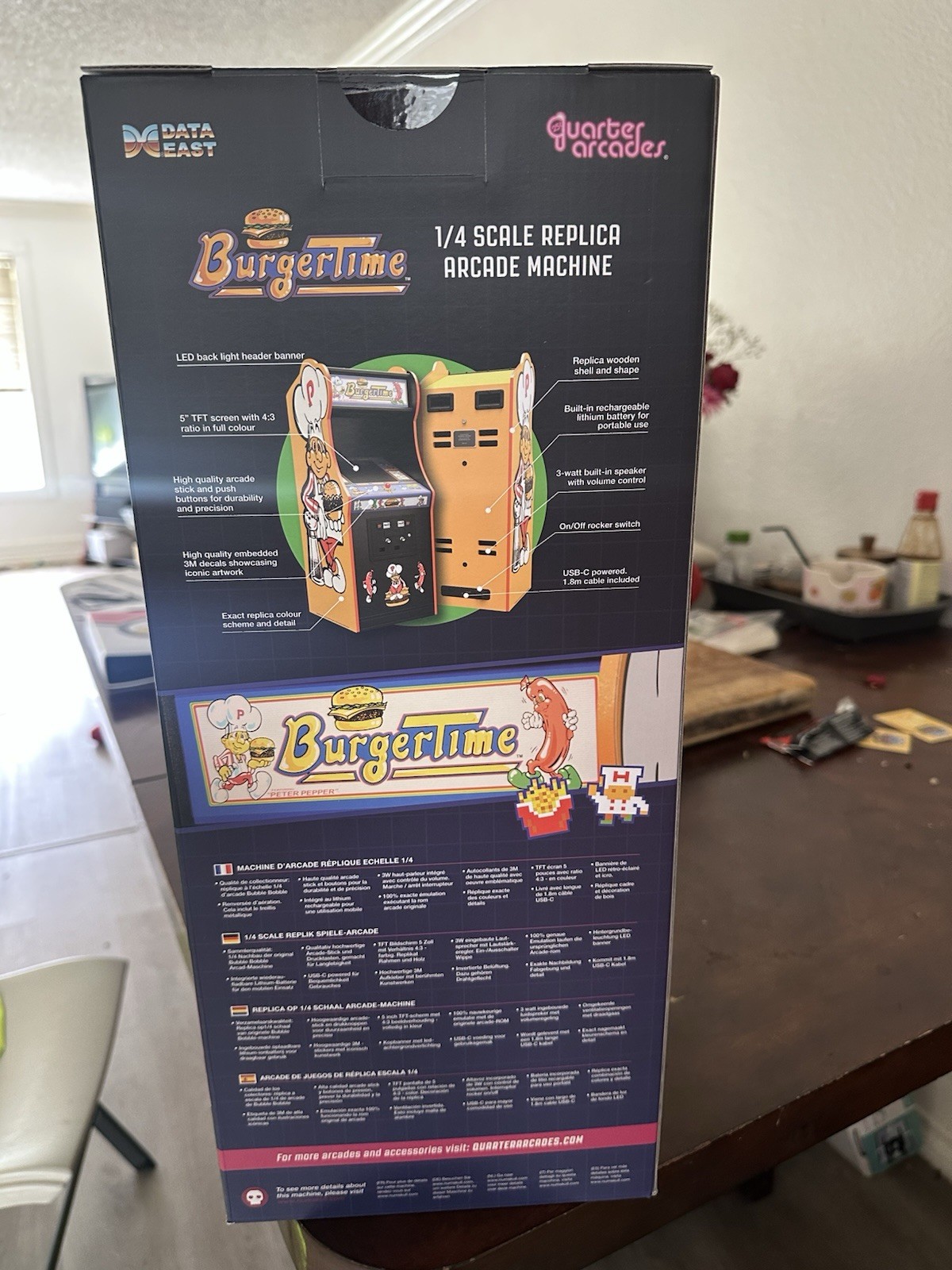 Numskull Quarter Arcade Burger Time Collectors Edition Mini Arcade Retro NEW 1/4