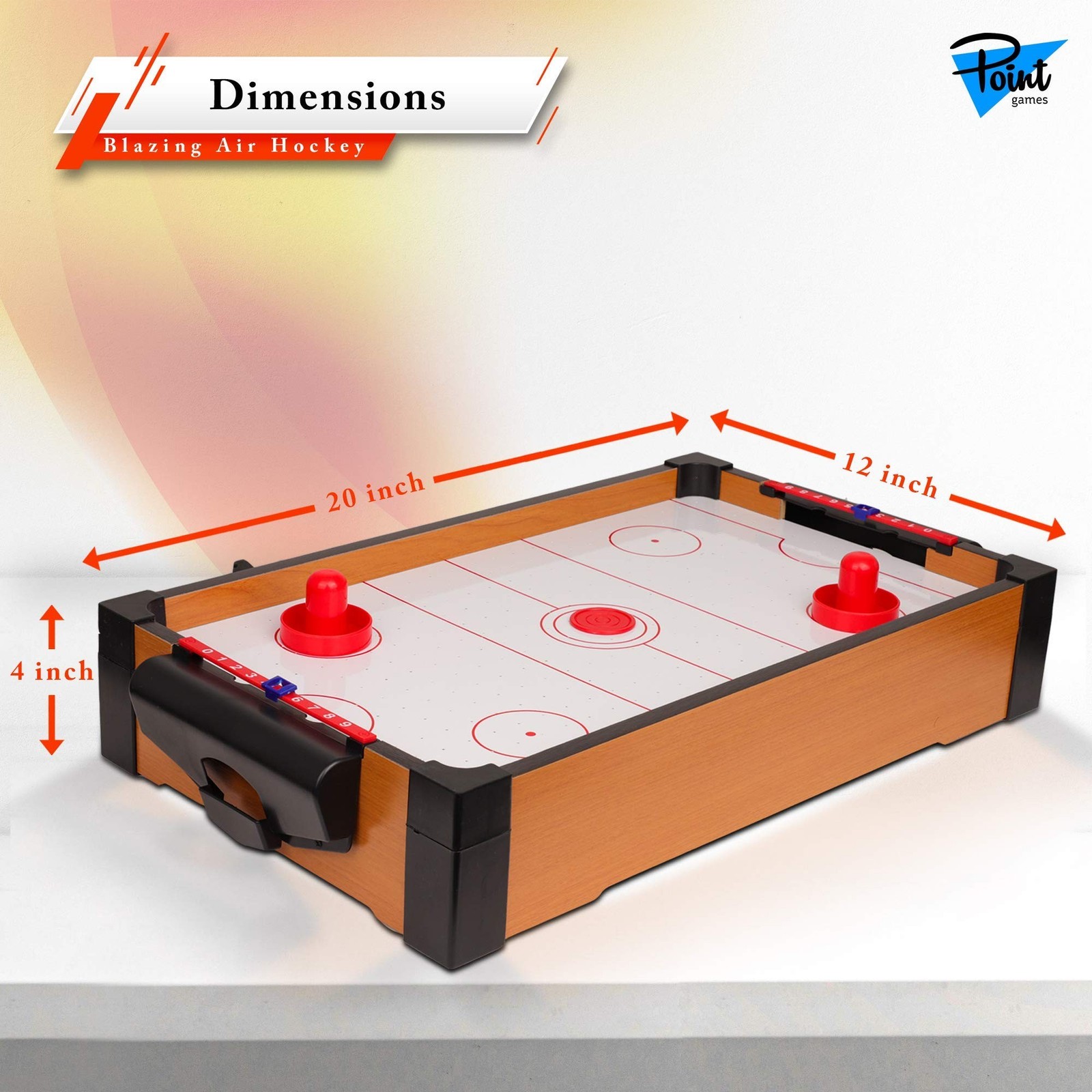 Point Games Hockey Table, Mini Table Games for Kids, Arcade Game for Boys & G…