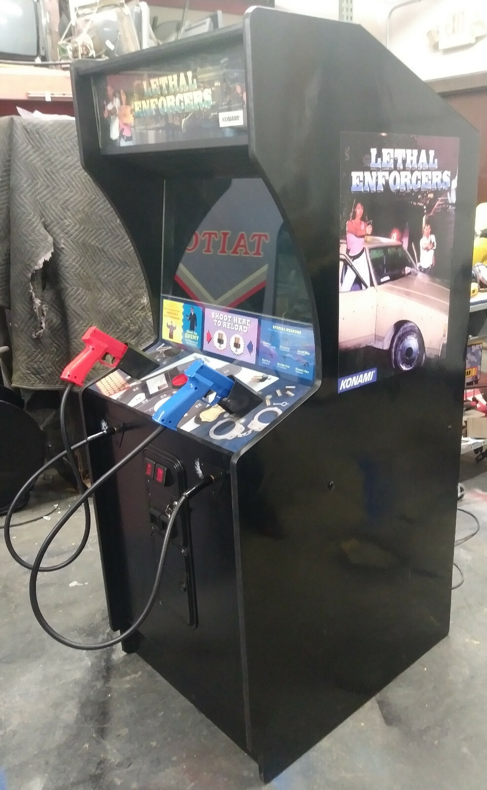 LETHAL ENFORCERS ARCADE MACHINE by KONAMI (Excellent Condition) *RARE*