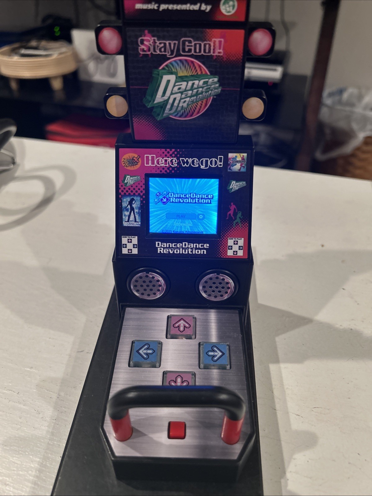 Dance Dance Revolution Mini Boardwalk Arcade Tabletop Game Fingers 2021 Konami
