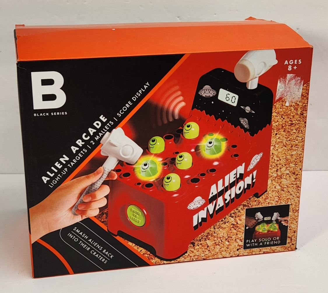 Black Series Alien Invasion Arcade Light-Up Targets Score Display Mallets Game