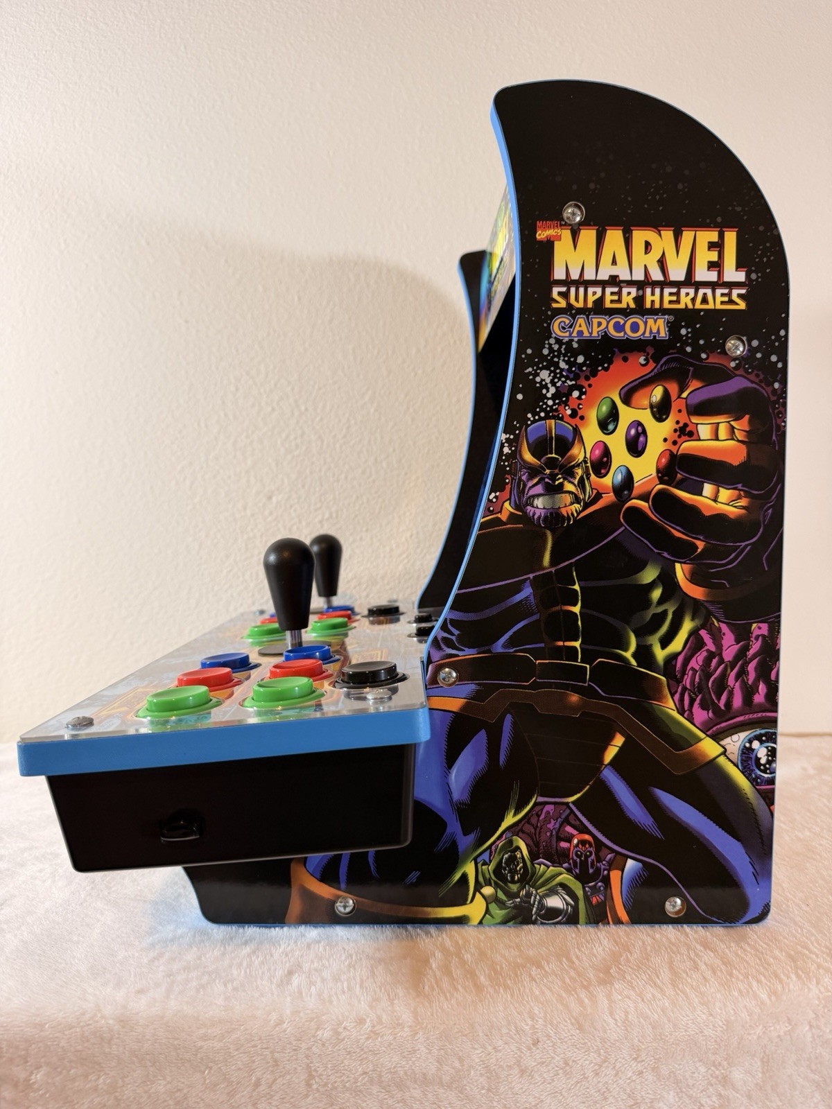 ARCADE 1UP MARVEL SUPER HEROES COUNTERCADE SOFT MODDED W/ 400 GAMES!! 🔥 🔥 🔥