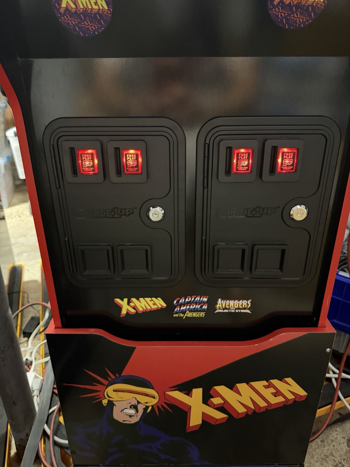 Arcade1Up X-Men 4 Player Arcade 19” Buy Stuff Upgrade + Stool LOCAL PICKUP