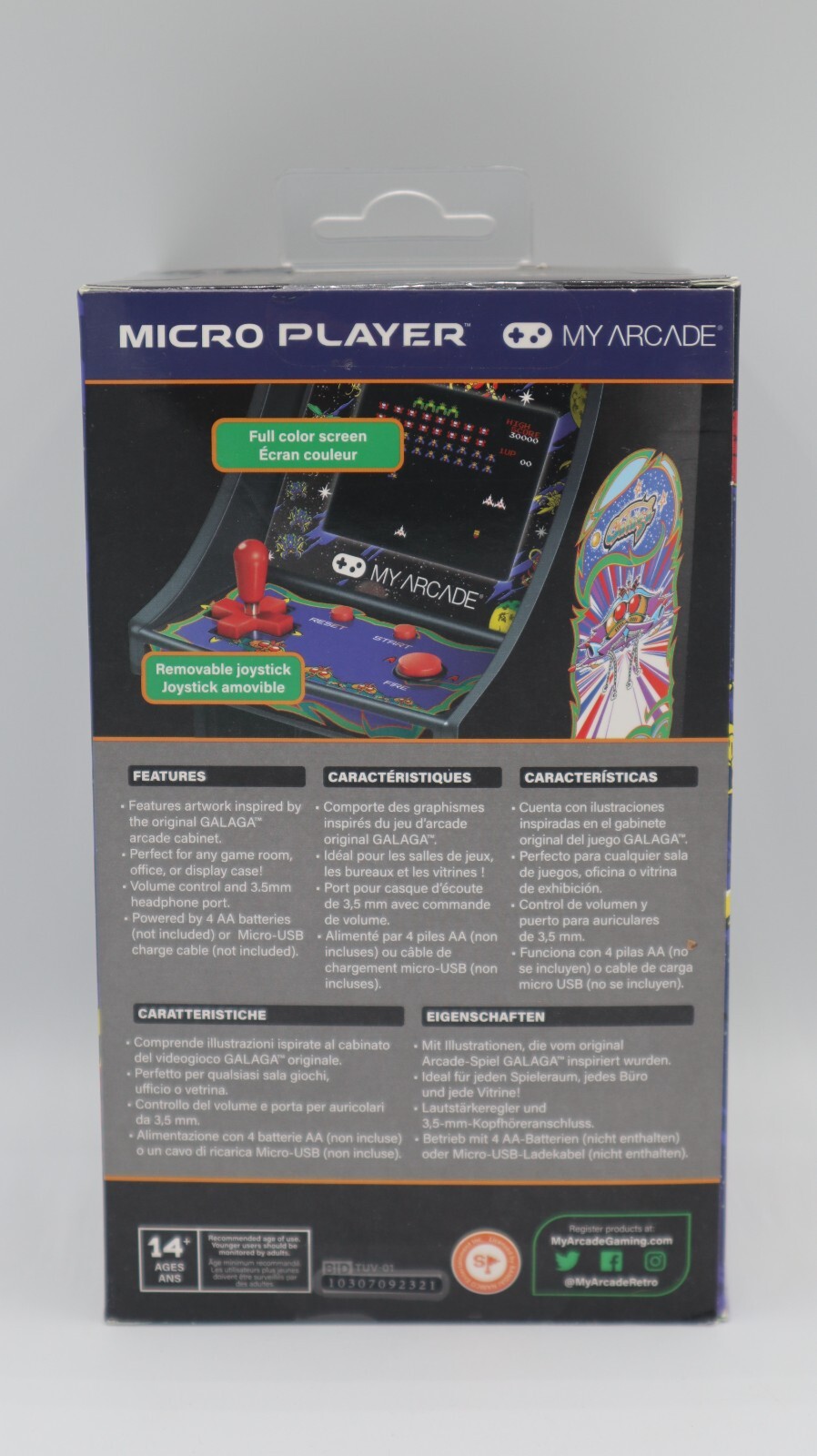 Galaga Micro Player Retro Arcade *BRAND NEW*
