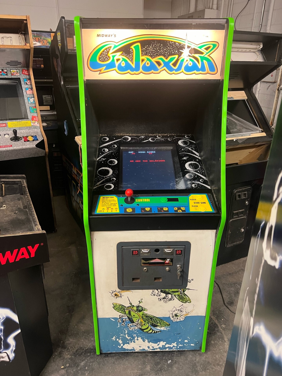 GALAXIAN ARCADE MACHINE by NAMCO 1979 (Excellent Condition)