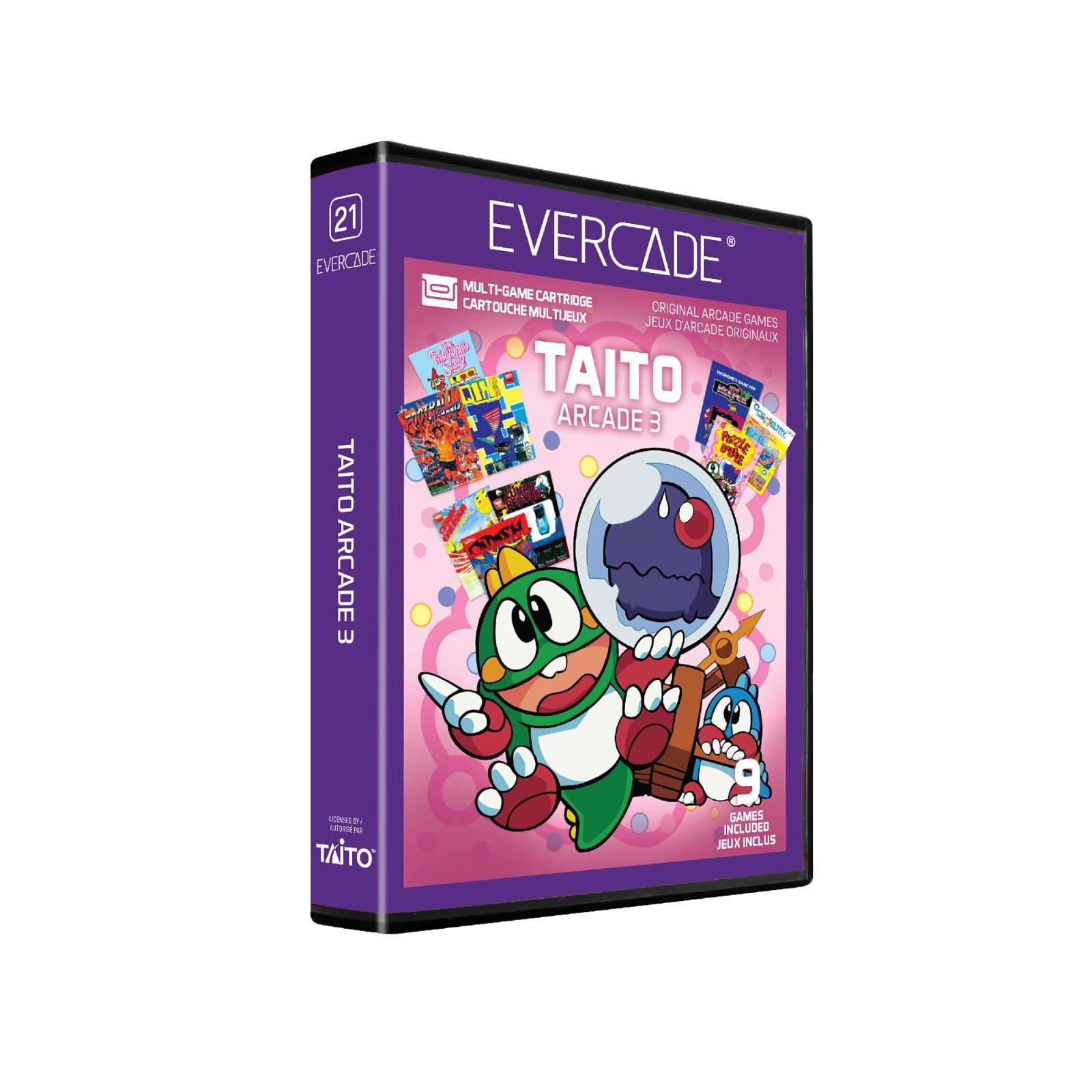 Retro Handheld Gaming Console – Blaze Evercade Taito Arcade 3, 20 Classic Games,