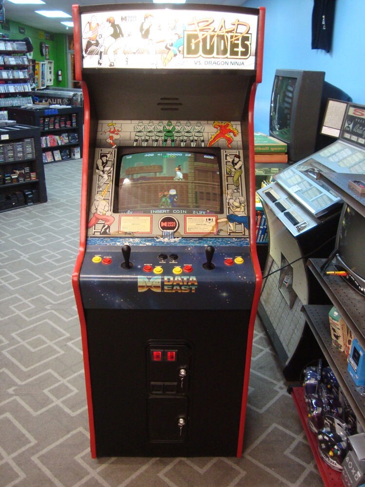 Old School Bad Dudes Arcade Game – Late 80s Full Size Coin Op