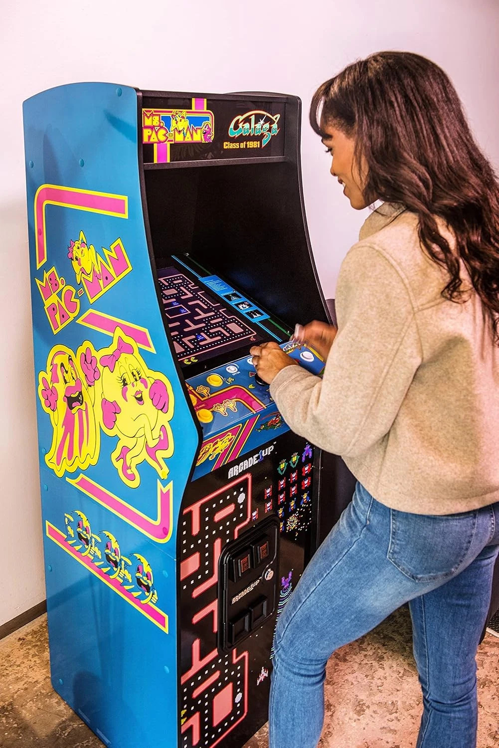 Deluxe 5ft Arcade Machine – 12 Classic Games for Home Fun!