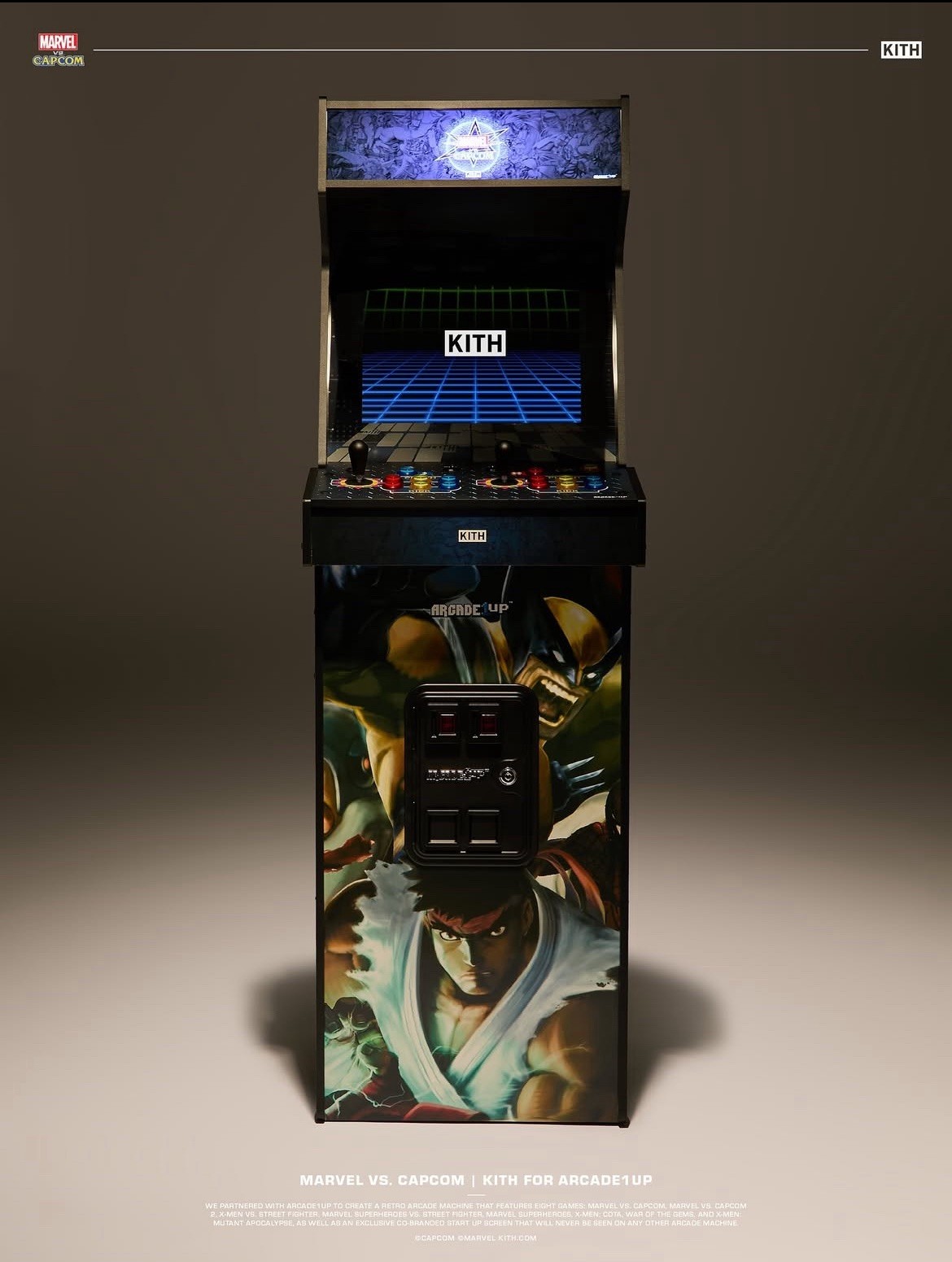 Kith for ARCADE1UP Marvel Vs. Capcom 2 Arcade – BRAND NEW in original packaging