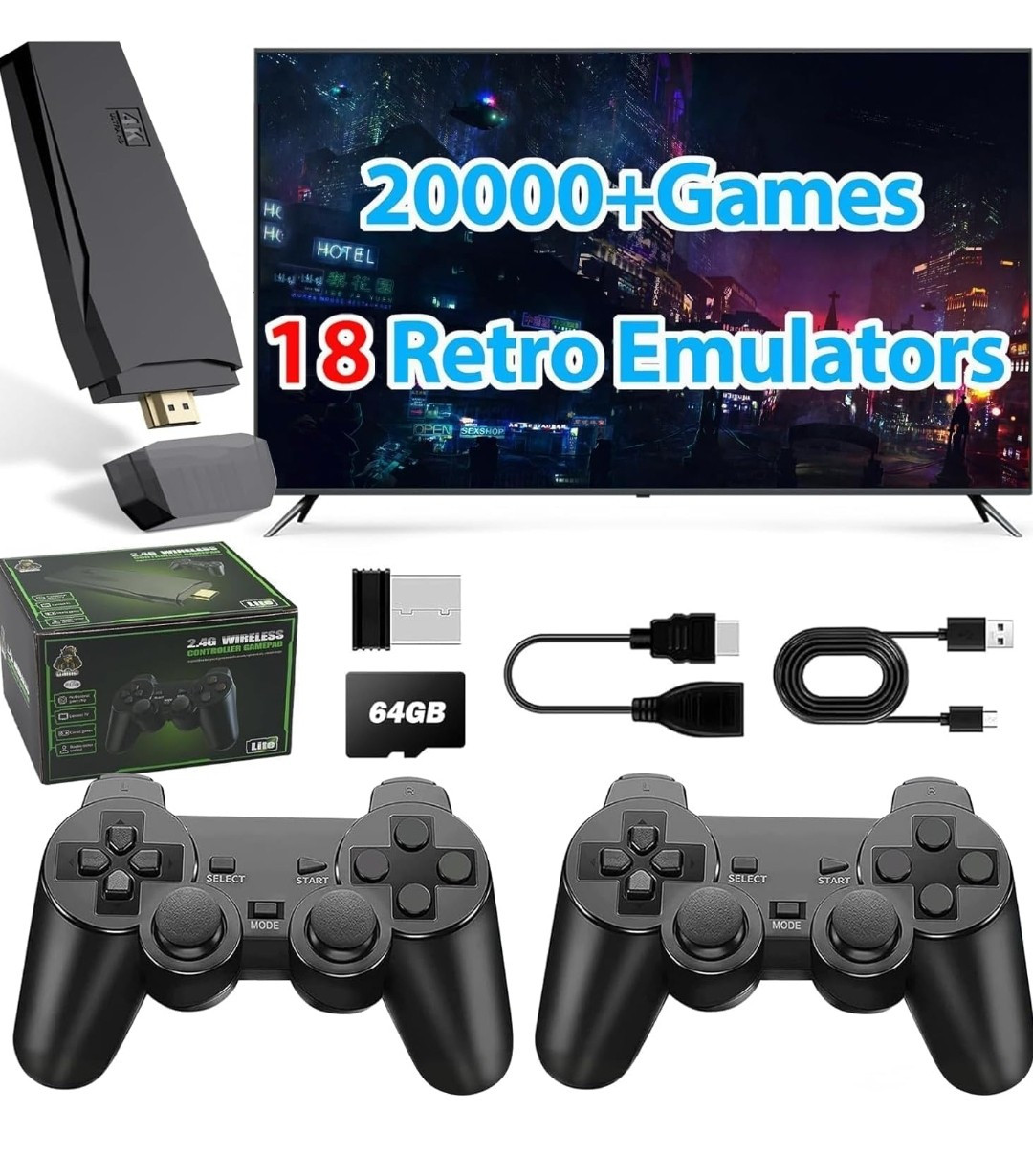 2024 Pandora Box 40S 26800 in 1 Retro Video Game Double Gamepad Arcade Console