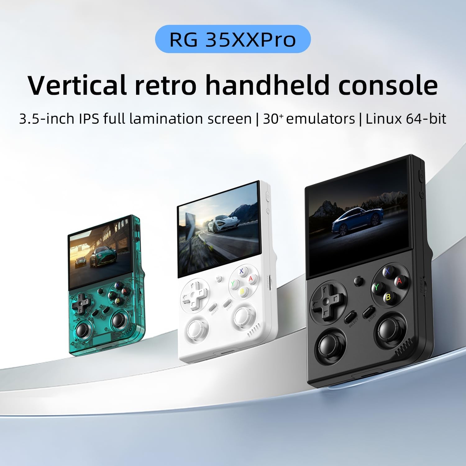 Anbernic RG35XX Pro Retro Handheld Game 5.04 X 3.19 X 0.87 Inches, Black
